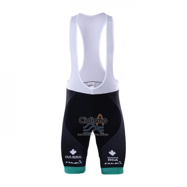 Caja Rural Ropa Ciclismo Culotte Corto 2018 Hombre Mangas Cortas Verde Blanco